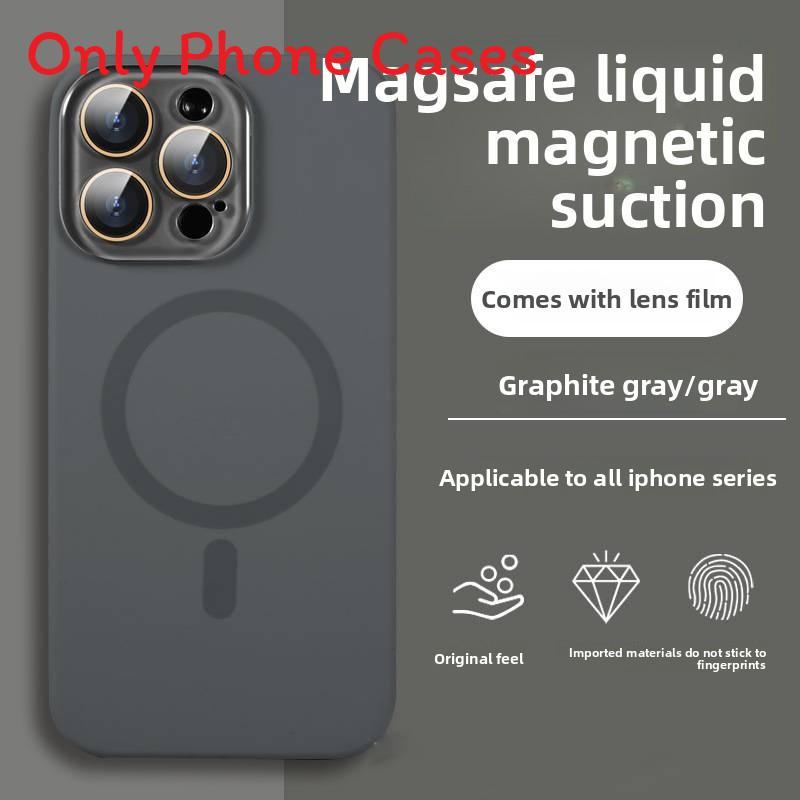 Liquid Silicone Magnetic Phone Case For Iphone 17promax With Shockproof And Antifingerprint Design