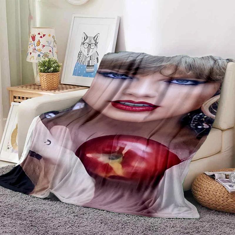 3D S-Swift Fashion Blanket,Soft Throw Blanket for Home Bedroom Bed Sofa Picnic Travel Cover Blanket Kids Gift
