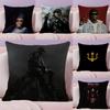 WWerenoi Rapper Cushion Cover Natural Linen Pillow Case DoubleSided Print Decorative Sofa Pillowcase Home Decor Gift