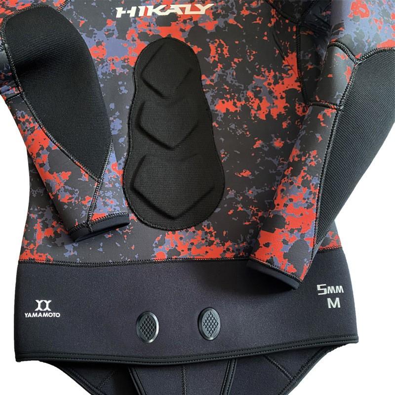 Mens 5mm Neoprene Semi-Dry Wetsuit Spearfishing Diving Camo Full Body Suit