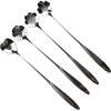 Stainless Steel Creative Long Handle Spoon Set - Mixing, Tea, Cake, Sugar, Dessert, Ice Cream, Cocktail Stirring, Coffee, Milkshake, Cold Drink - 4