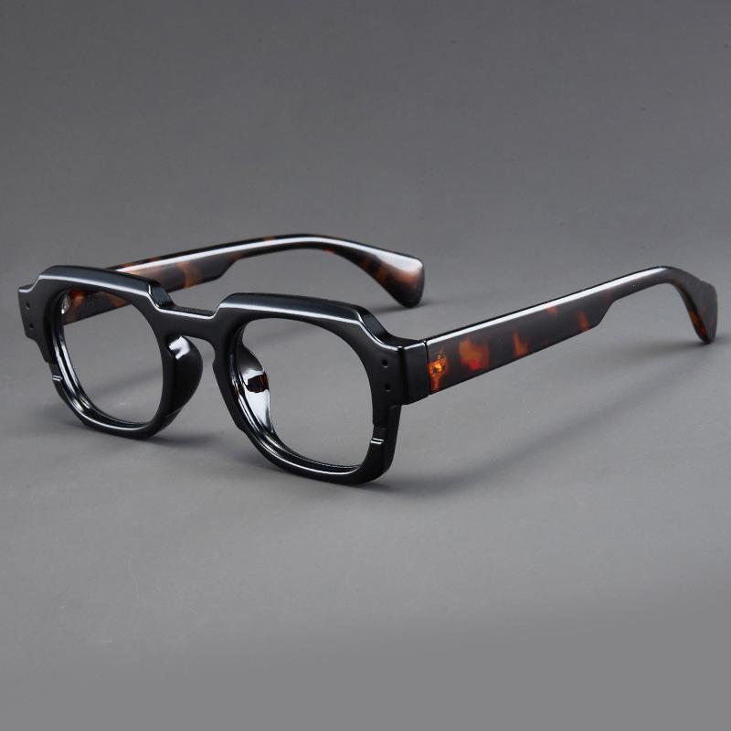 Casual Men's Reading Glasses Fashion Large Square Frame Far Sight Eyewear Plus Diopters Classic Vintage Presbyopic Glasses