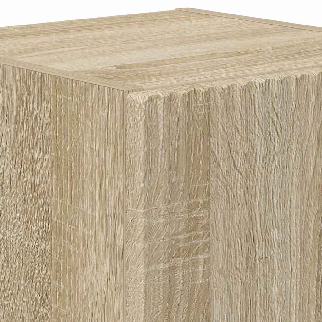 TV Wall Cabinet 2 Pcs Sonoma 30 X 31 X 40 Cm Particleboard