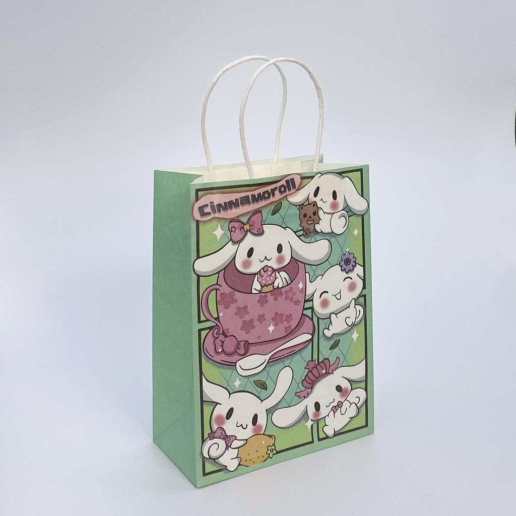 Cute Cartoon Kraft Paper Tote for Jewelry & Small Gifts