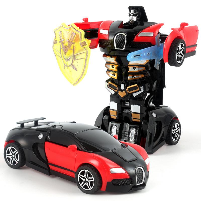 Children's Transforming Robot Car Toy - Educational Gift for Kindergarten