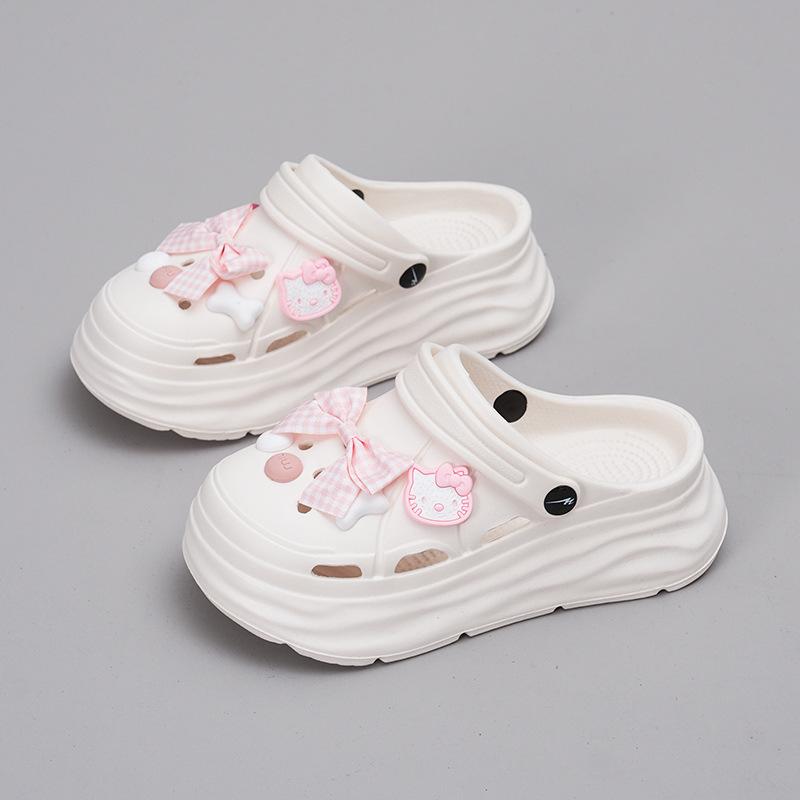 Cartoon soft bottom heightening slippers new