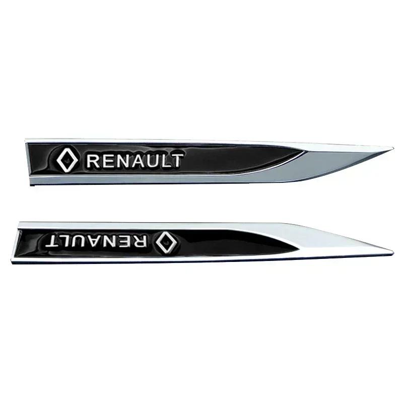 

Hub Caps 2PCS Car Body Side Label Blade Badge Sticker Decal For Renault Megane 2 3 4 RS Grand Scenic Clio 4 Captur Duster Access