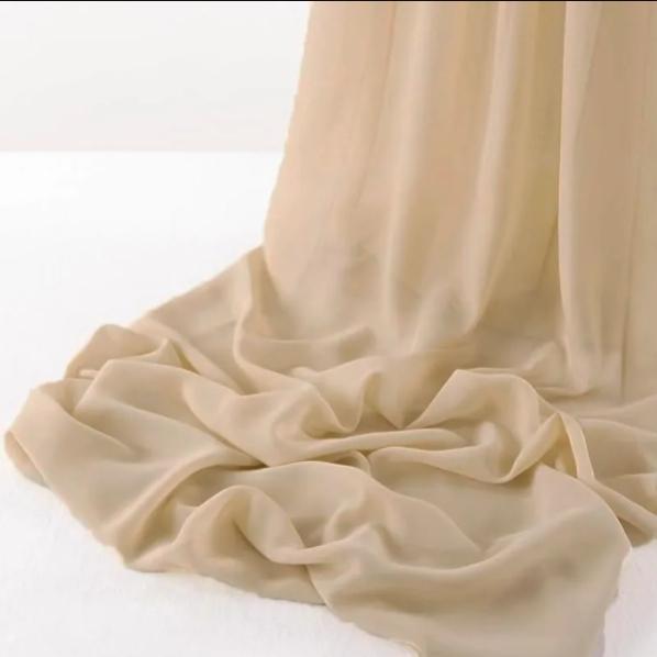 Chiffonstoff pro Meter, Mehrfarbiger Stil, Glänzend, Hautfreundlich und Weich, Chiffon für Hochzeitsdekoration, DIY-Basteln, Servietten, Brautkleid, Nähen