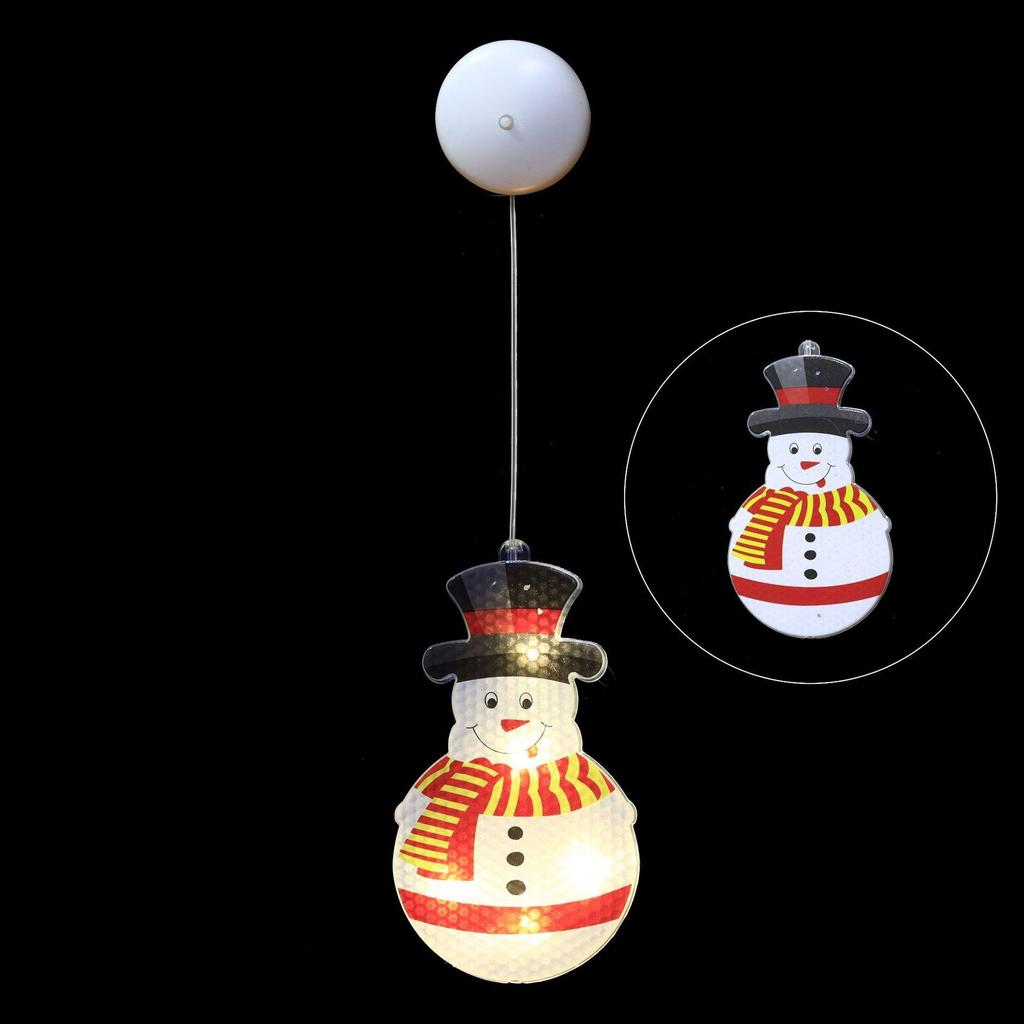 Cross-border Christmas Suction Cup Lights LED Decorative Lights Scene Layout Creative Ornaments Colorful Lights Holiday Atmosphere Lights Wholesale