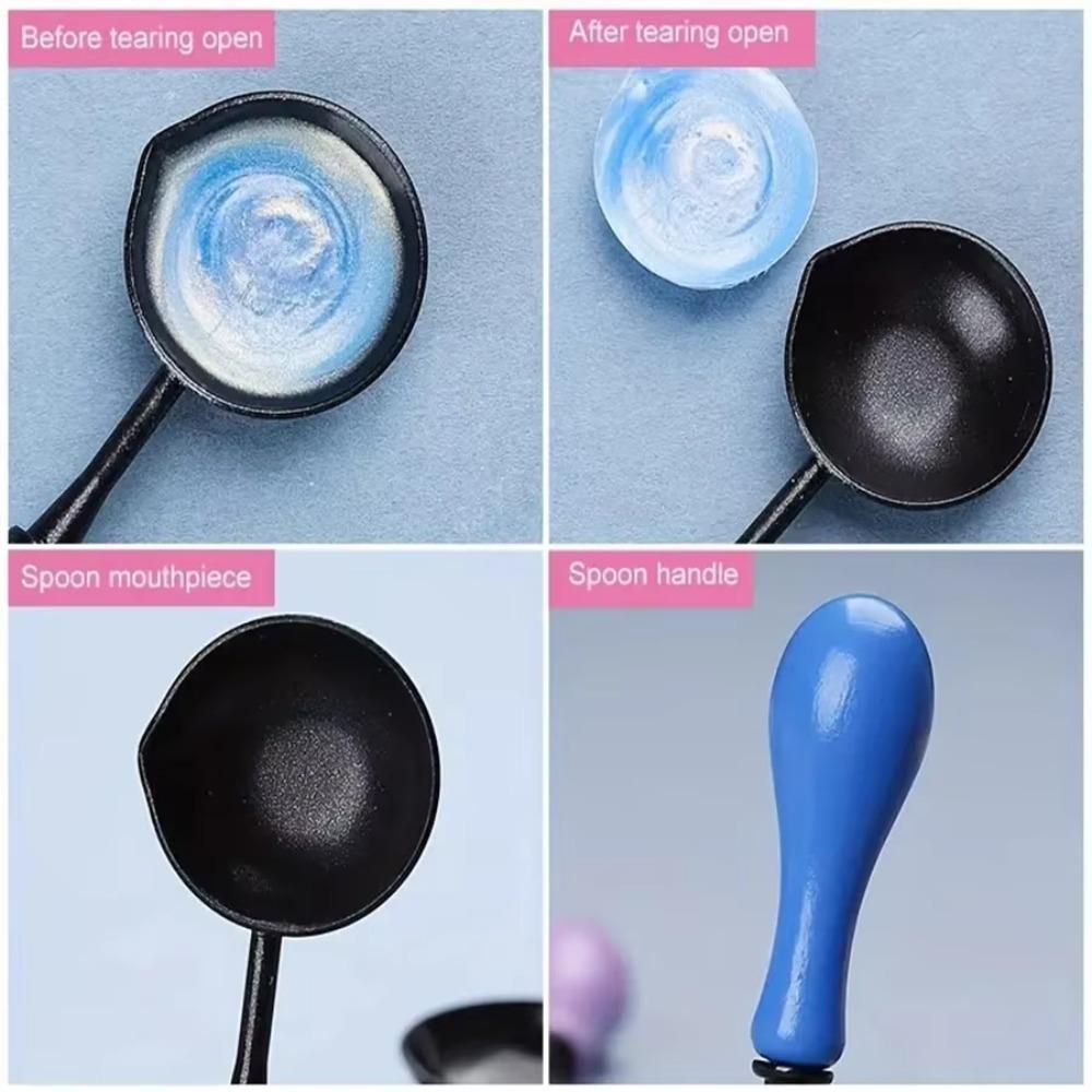 Non-Stick Melting Spoon Easy Clean Wax Seal Tool New Wax Sealing Spoon Wax Sealing