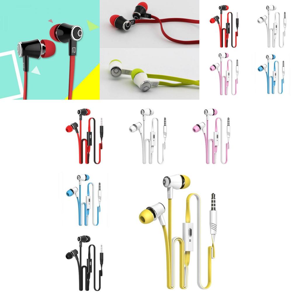 Colorful Stereo In-ear Earphones With Mic For Android And Pc By Lansiton Jm21
