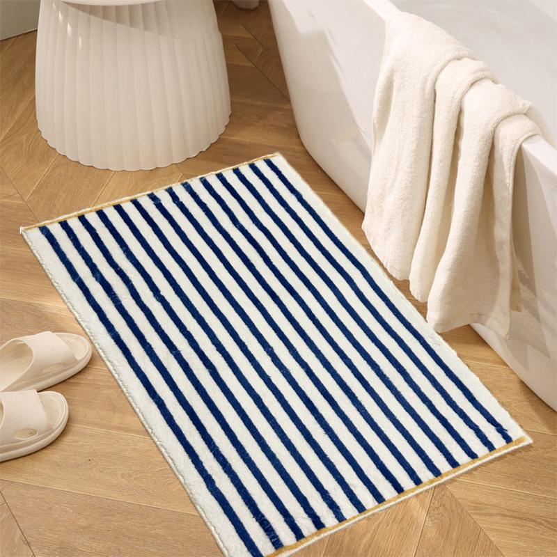 

Simple Line Bathroom Rug Funny Soft Bathtub Carpet Area Rugs Kitchen Rug Floor Mats Doormat For Children Room Decoration 40X60cm