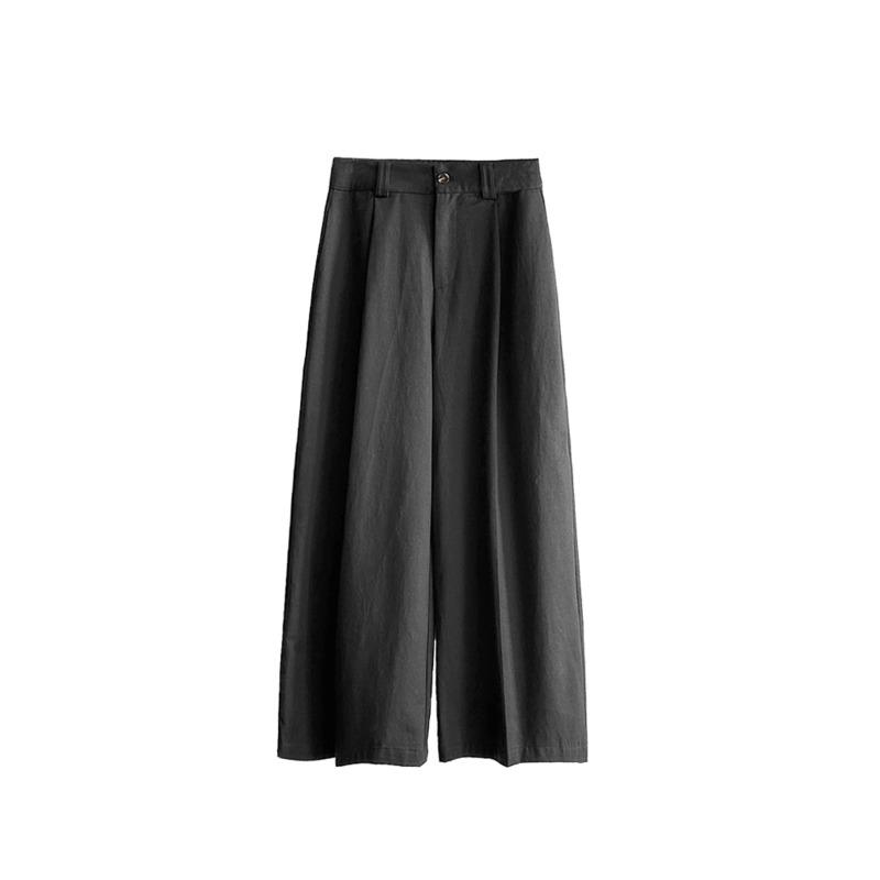 Tachibana, Early Spring New Retro Casual Pants New Wide-leg Pants Loose Trousers High Waist Casual