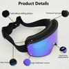 New ski goggles equipment, large cylindrical lens goggles, double-layer anti-fog, for mountaineering and snow activities, suitable for nearsighted