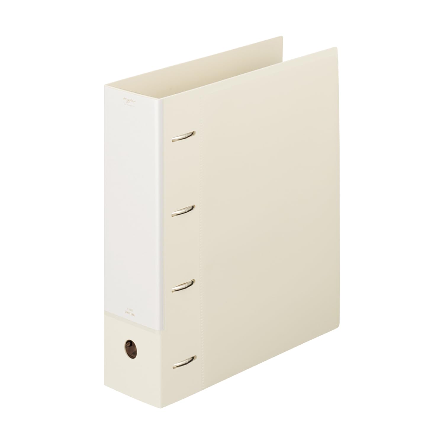 

LIHIT LAB myfa Коллекция Oshikatsu Супер Молочный 4-кольцевой файл, Широкий, A4, Белый, F3302-0