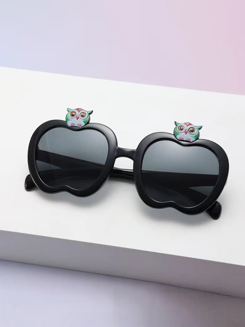 

Kids Apple-shaped Sunglasses Adorable Owl Design UV Protection for Boys & Girls Cute Funny Sun Glasses KJ023
