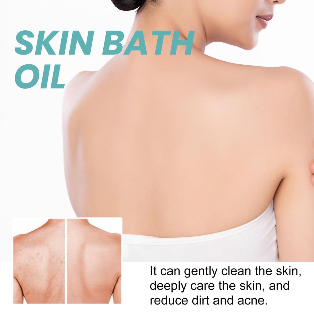 EELHOE gentle cleansing shower oil for dry skin, moisturizing and lubricating daily bathing, soothing and repairing body skin care oil 100ml