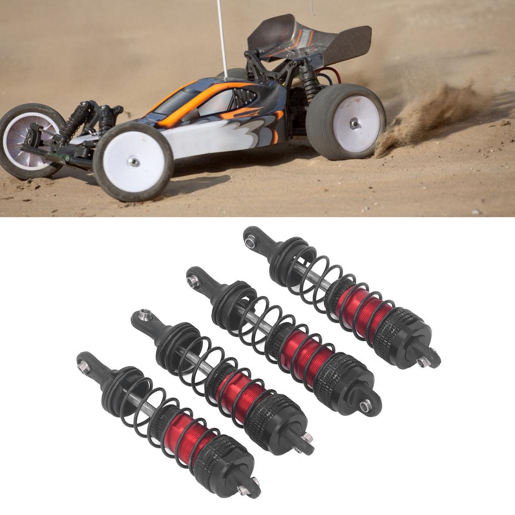 4Pcs RC Car   Aluminum Alloy Stable High Elasticity Front Rear Shock Damper for LC Racing 1Celsius14 1Celsius16
