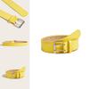Simple Solid Color Metal Square Buckle Decoration Women Belt For Casual Jeans Wear