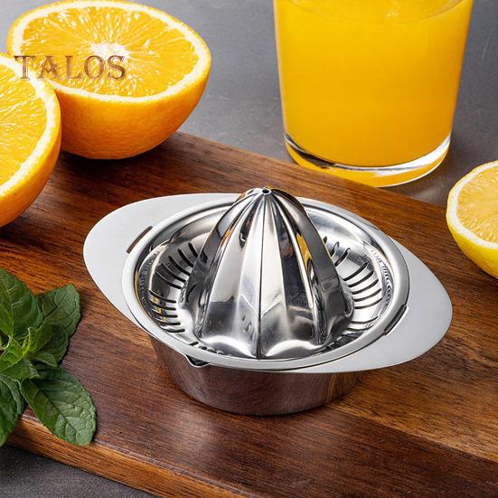 Manual Juicer Lemon Orange Squeezer Portable Hand Press Stainless Steel Citrus Juicer for Home Kitchen