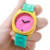 Dopamine Damen Armbanduhr Mode Einfach Digitale Quarzuhren Lässig Jelly Mehrfarbig Silikon Damen Armbanduhr