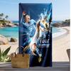 Erling Haaland Personalisiertes Bedrucktes Strandtuch Fußballlogo Unterstützung Benutzerdefinierter Name Text Absorbierendes Handtuch Für Sport Reisen Besonderes Geschenk