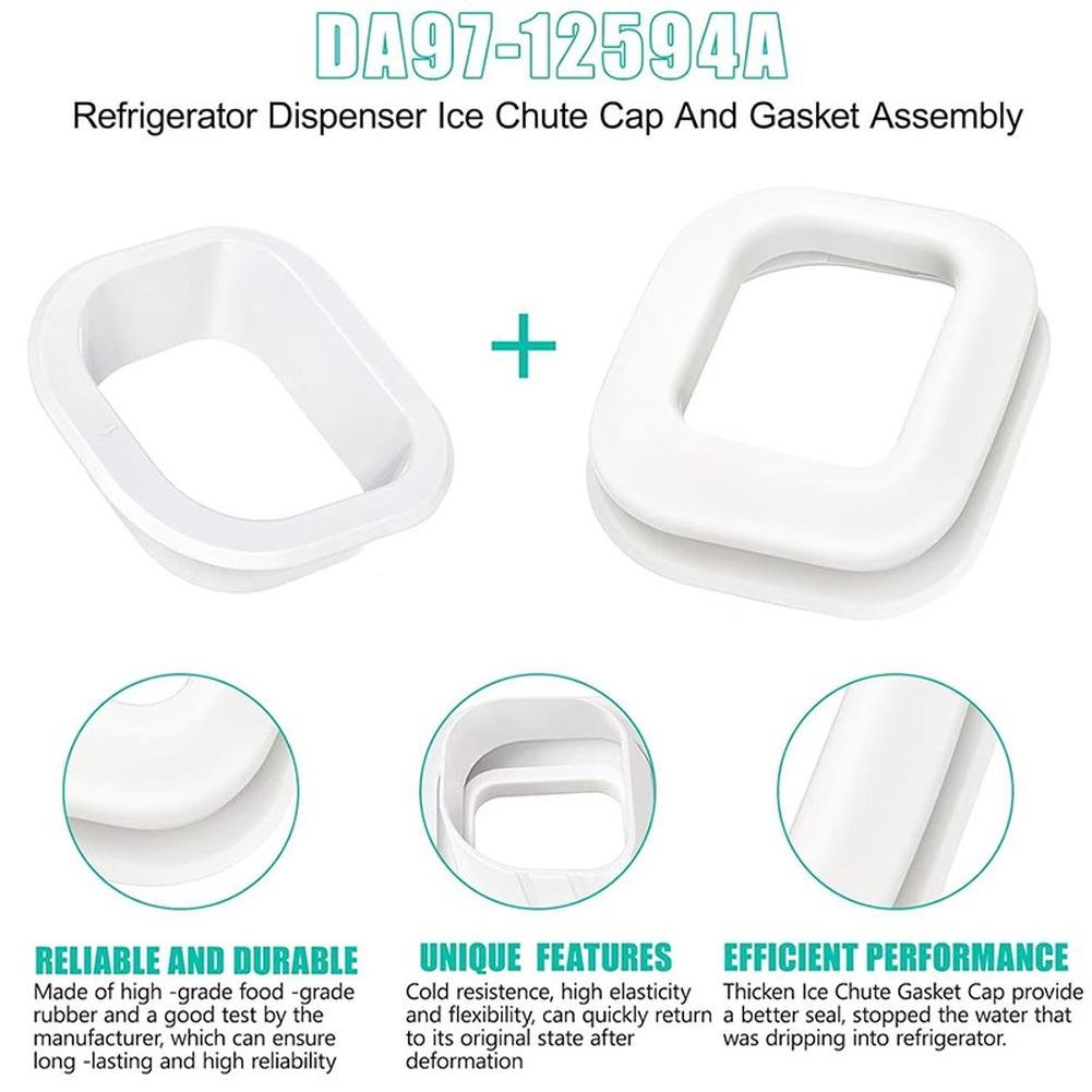 

DA9712594A Ice Maker Seal Kit with Silicone Gasket Assembly Compatible with Refrigerator Models RF263BEAESR RF28JBEDBSR China Mainland