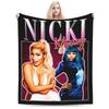 Nicki Minaj Rapper Blankets Flannel Summer  Portable Ultra-Soft Throw Blanket for Home Car Plush Thin Quilt