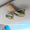 Support Car Sun Visor Glasses Clip PU Leather Sunglasses Bracket Auto Sunglasses Visor Holder