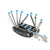 16 in 1 Protable Bicycle Tools Sets Bicycle Multi Repair Tool Kit Mountain Bike Hex Spoke Wrench Mountain Cycle Screwdriver Tool