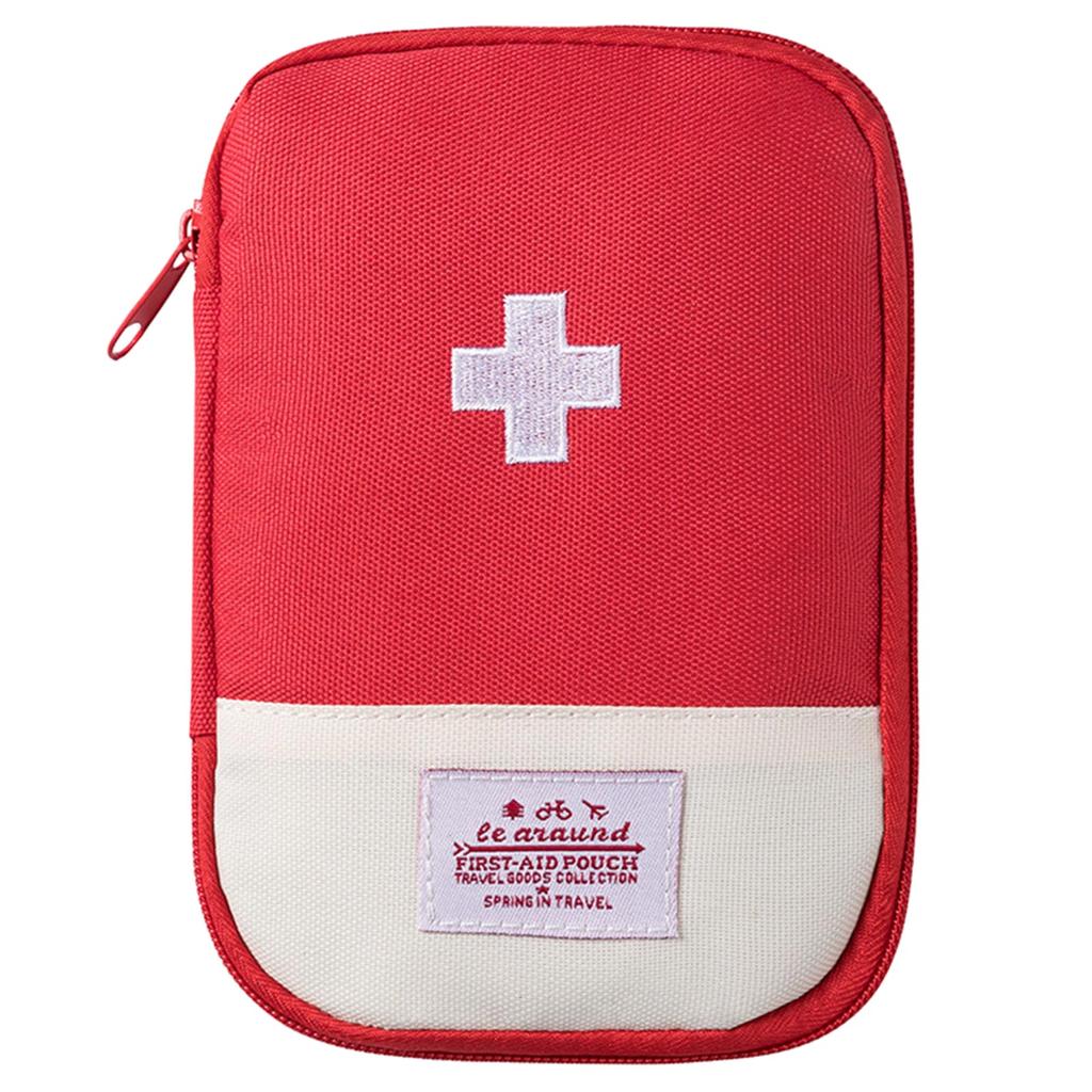 2 Pack Travel Empty First Aid Pouch Portable Empty Aid Medical Bag Empty Medicine Carry Bag Emergency Kits Storage Bag