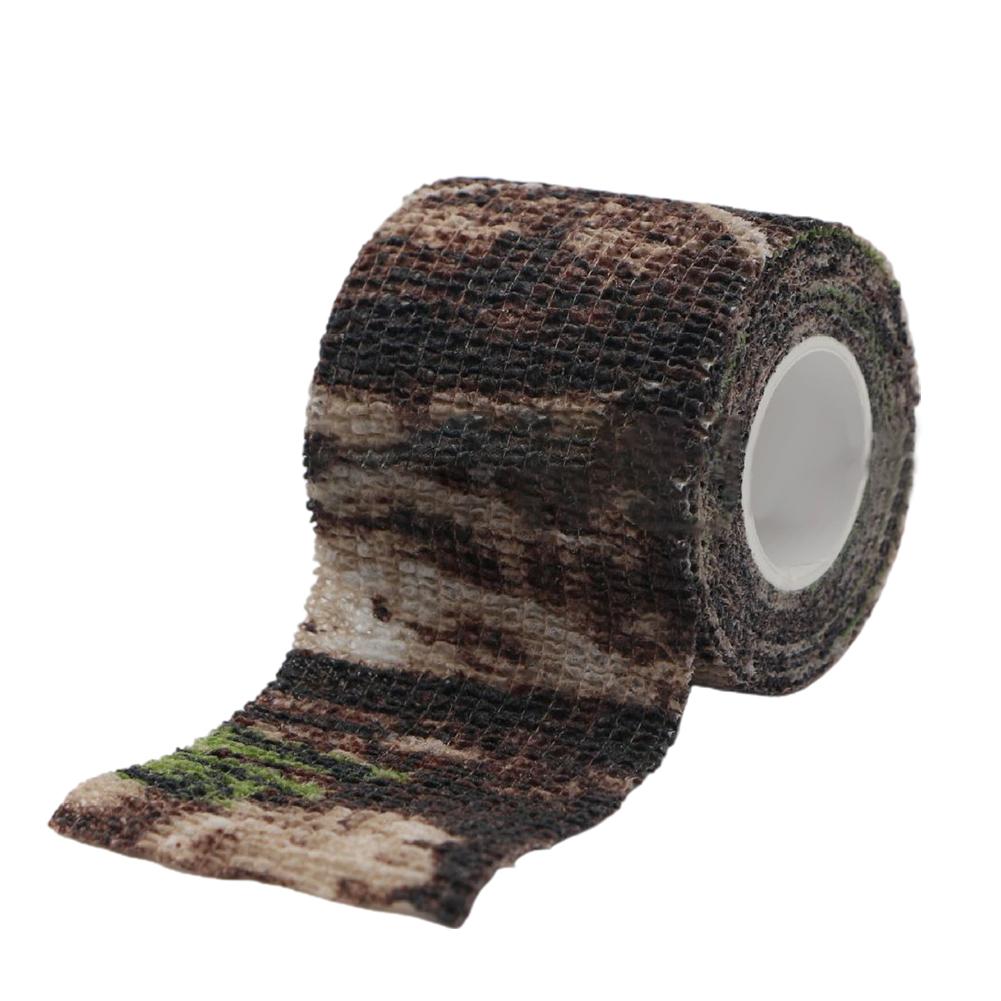 Camouflage Form Reusable Polyester Self Cling Camo Hunting Rifle Fabric Tape Waterproof Wrap Outdoor Camping Auxiliary Tools
