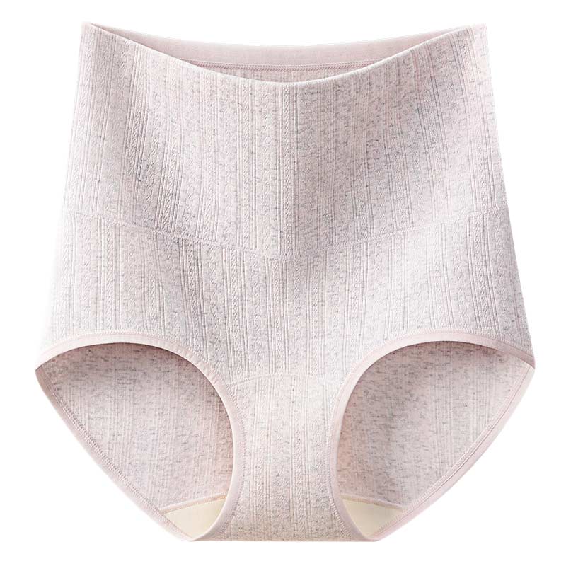 Mei Ya Ting Ultra High Waist Tummy Control Women's 7A Antibacterial Zero-Dye Pure Cotton Crotch Seamless Hip-Lifting Slimming Briefs