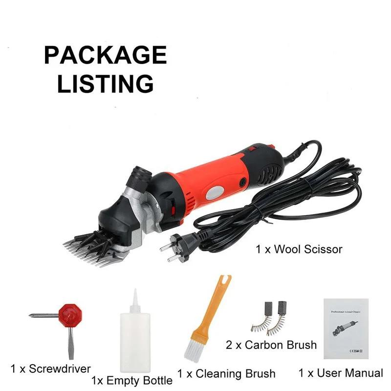 1500W Verstellbare Robuste Elektrische Schafschermaschine zum Scheren von Fell Wolle bei Schafen, Ziegen, Rindern und Anderem Nutzvieh Haustieren