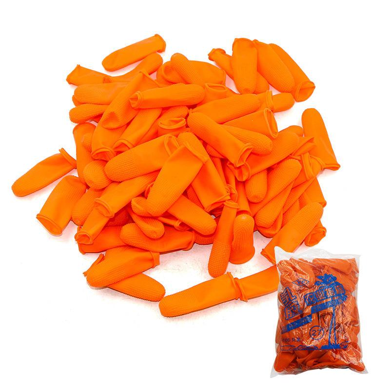 Latex Finger Cots 100pcs - Durable Rubber for Counting, Agriculture, Picking, and Protection