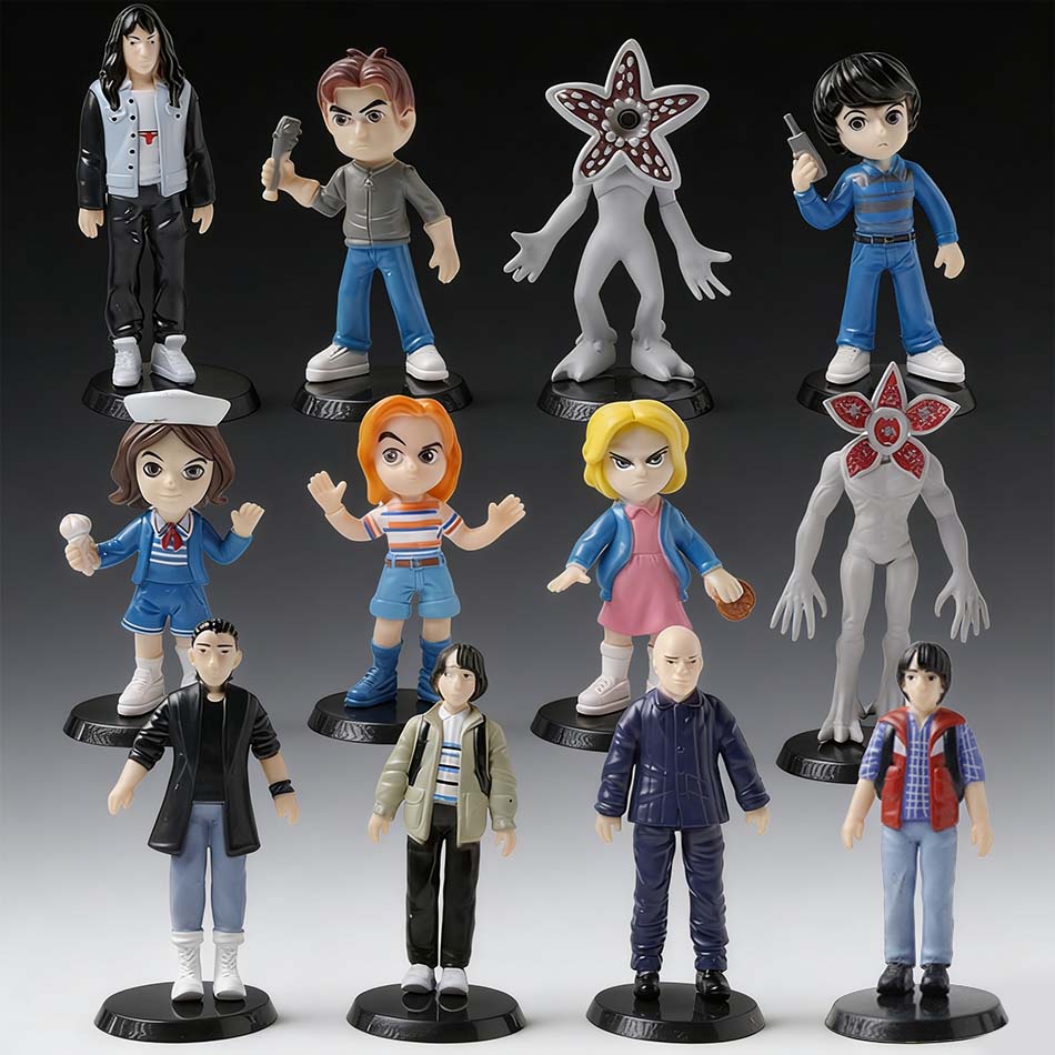 MOC Toys 2026 Hot 12pcs Demogorgon Strangered Things Vecna Desktop ornament Kid Gifts Figure Collectible For Tabletop Desk Decor