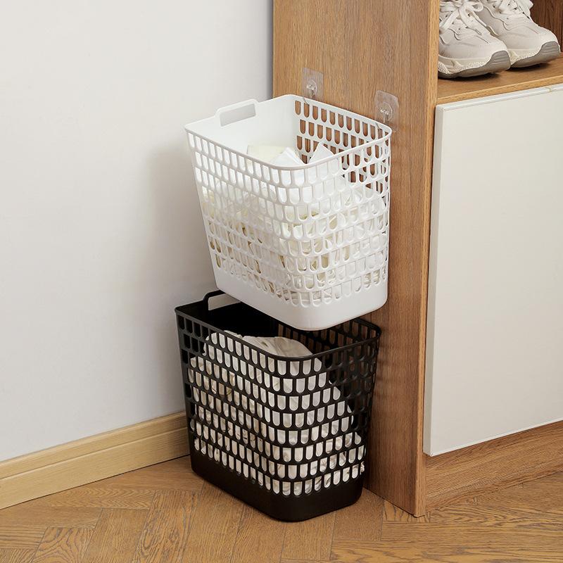 Household Wall Mounted Dirty Clothes Basket, Hand-held Large Plastic Toilet Dirty Clothes Basket, Miscellaneous Toys Hollow Storage Basket