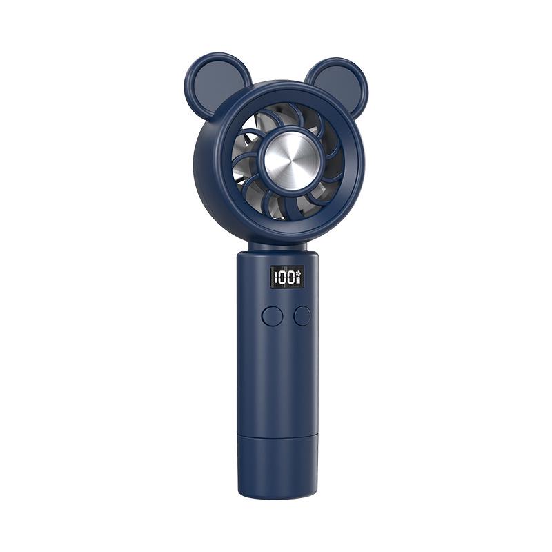 

Mini Cartoon Turbocharged 100-Speed High-Speed Fan with Digital Display – Handheld & Desktop Use, Ideal for Outdoor Use 8.1*4.2*18.9 cm