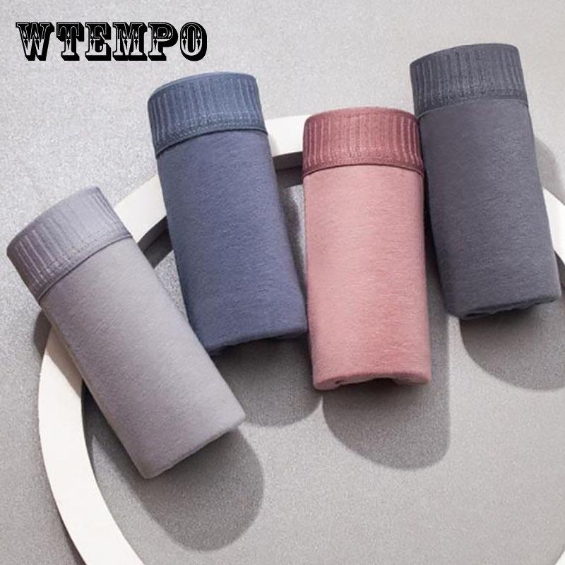 Men Underwear Cotton Boxershorts Graphene Antibacterial Boxers Mid Waist Solid Color Male Panties Breathable Boxers