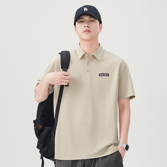 New Summer T-shirt Loose Lapel Short-sleeved POLO Shirt T-shirt