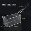 French Fries Frying Basket Net  Food Basket Stainless Steel Fry Frame Square Oil Filter Frying Basket Frying Screen Strainer