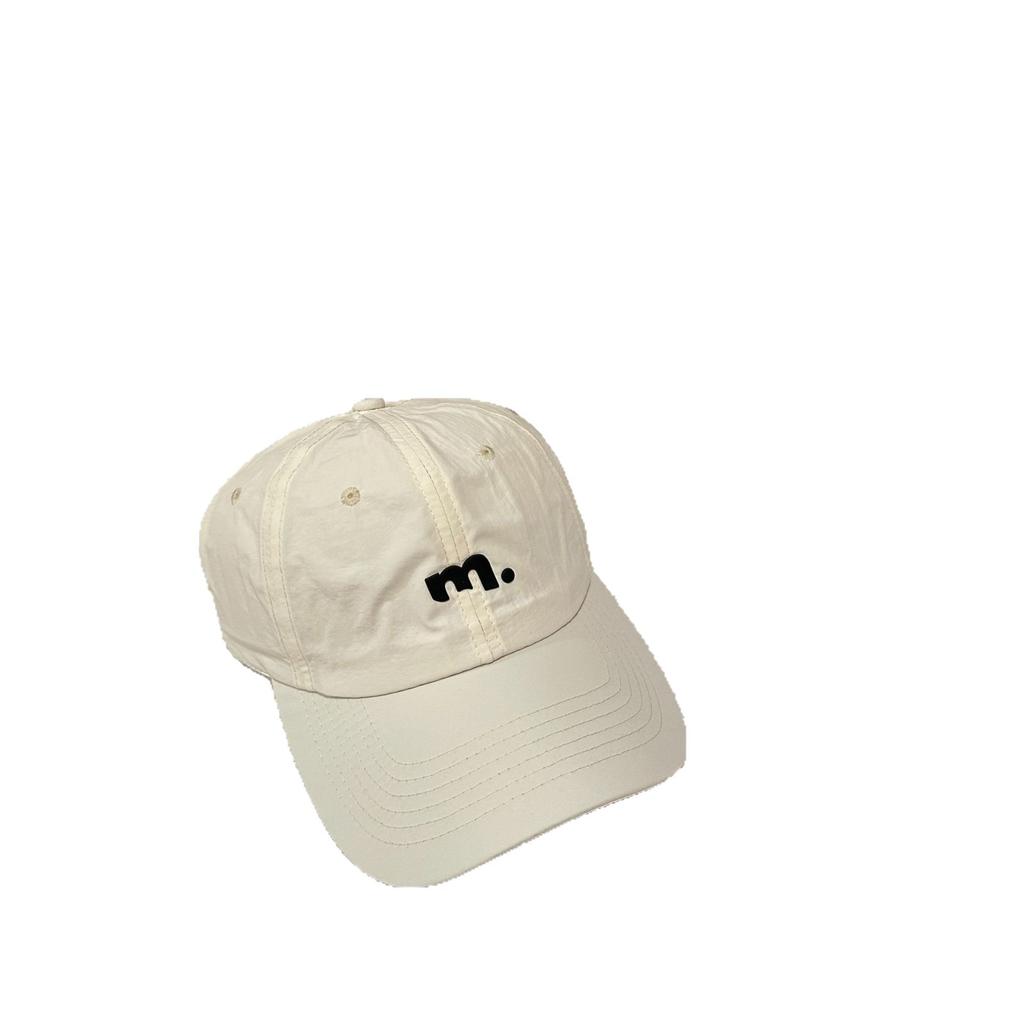 Quick-drying baseball cap for women, featuring letter embroidery, a soft brim, and a duckbill design, suitable for spring and summer, and available