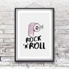 Funny Toilet Poster Bathroom Wall Art Prints Rock and Roll Minimalism Canvas Painting Quote Have a Nice Poo WC Sign Home Decor