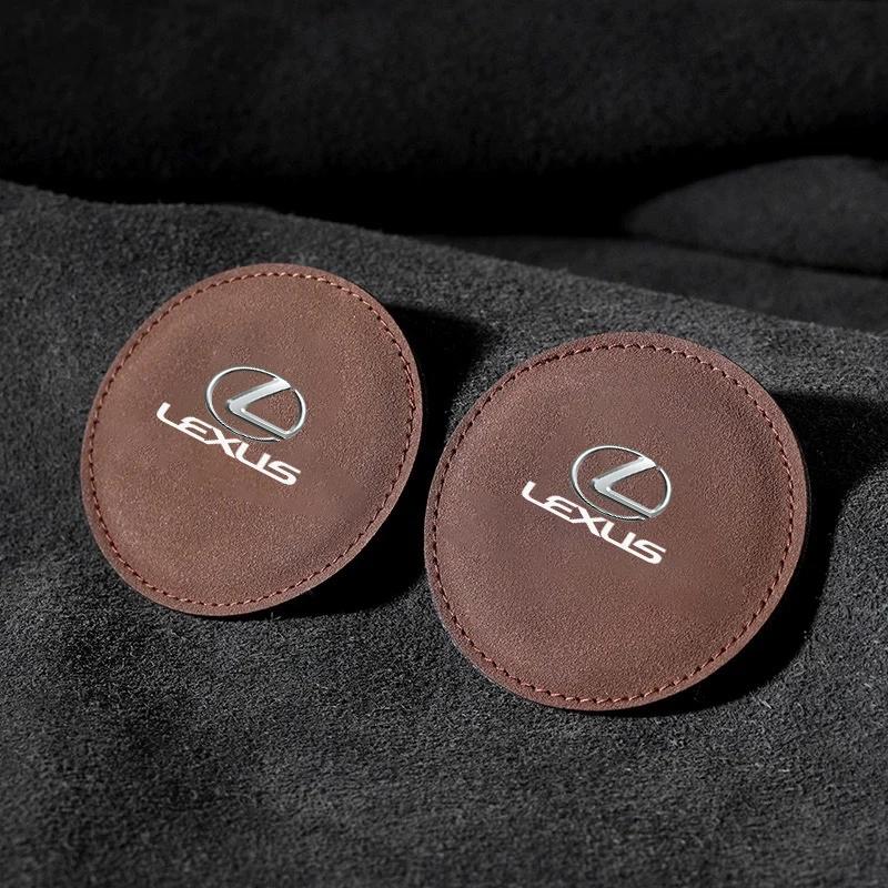 

Suede Car Coaster Water Cup Holder Anti-Slip Pad Accessories For Lexus UX250h RX450h CT200h RX400h NX300h RX350 RX300 GX470