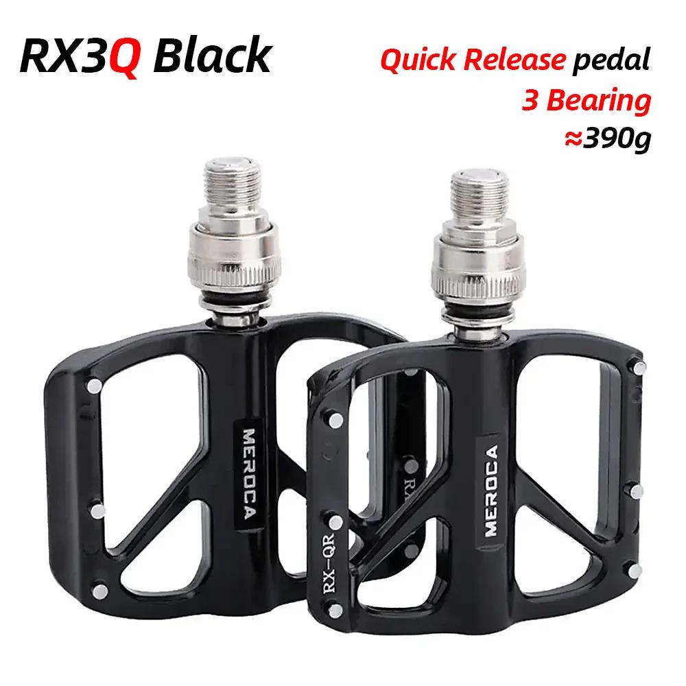 MEROCA  Mountain Bike Bicycle Pedal Aluminum Alloy Non-slip Pedal Folding Bicycle DU/bearing Pedal Bike Pedals Clipless Pedals