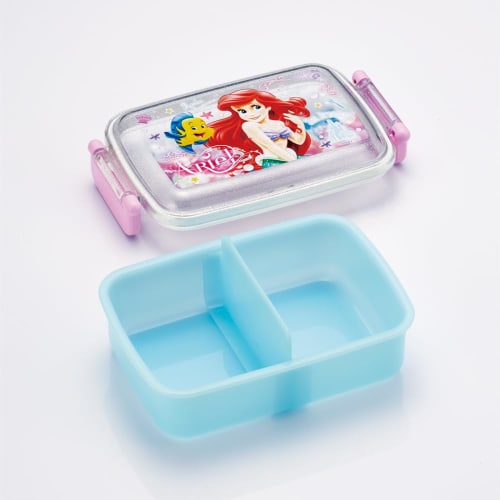 Skater Children's Lunch Box 1 Tier 450ml Fluffy Dome Shape Antibacterial Kids Lunch Made in Japan Disney Ariel 24 RBF3ANAG