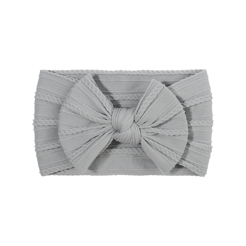 PANTONE Solid Color Bows Headband for Baby Girls Elastic Hair Band Cotton Bowknot Turban Kids Headwear Baby Hair Accessories