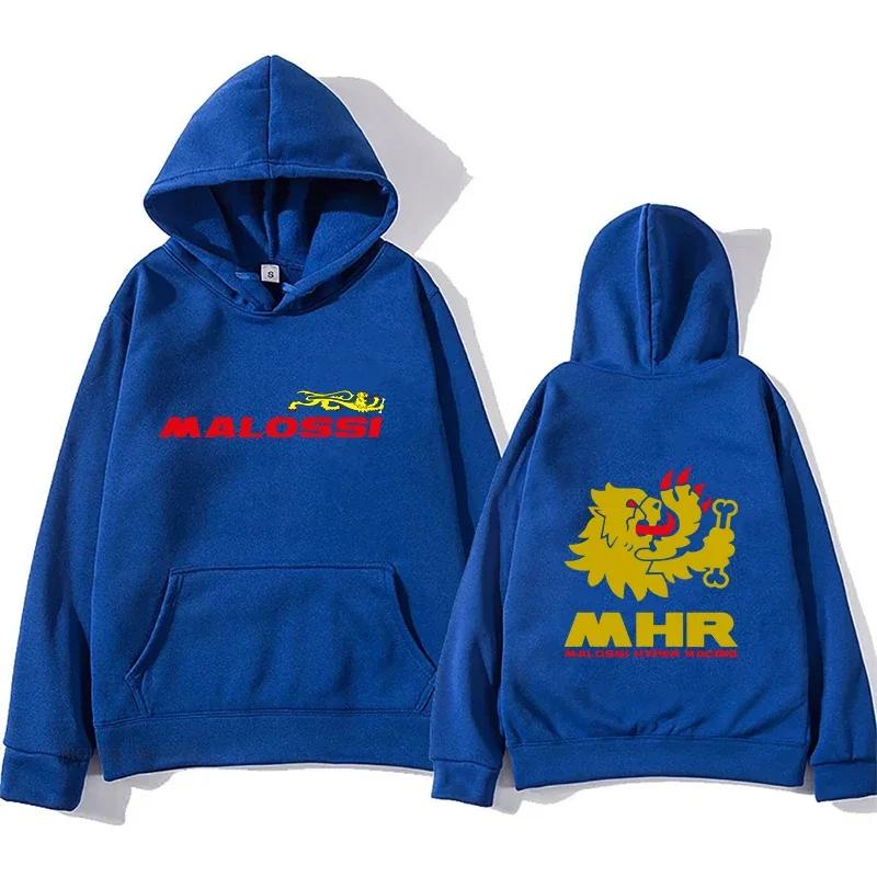 Herbst/Winter Malossi Thema Bedruckter Hoodie Herren und Damen Streetwear Hip Hop Stil Mode Herren Warmes Sweatshirt