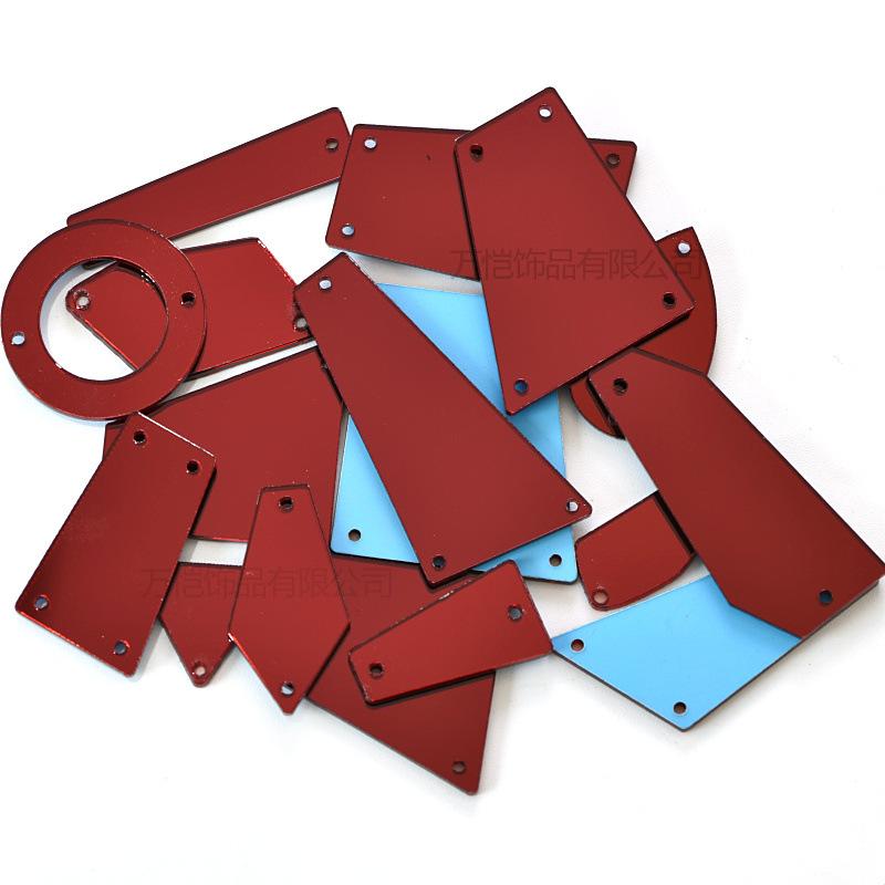 Acrylic Hand Seam Drill, Flat Bottom Special-Shaped Mirror Diy Clothing Decoration Jewelry Mirror Accessories Seam Drill