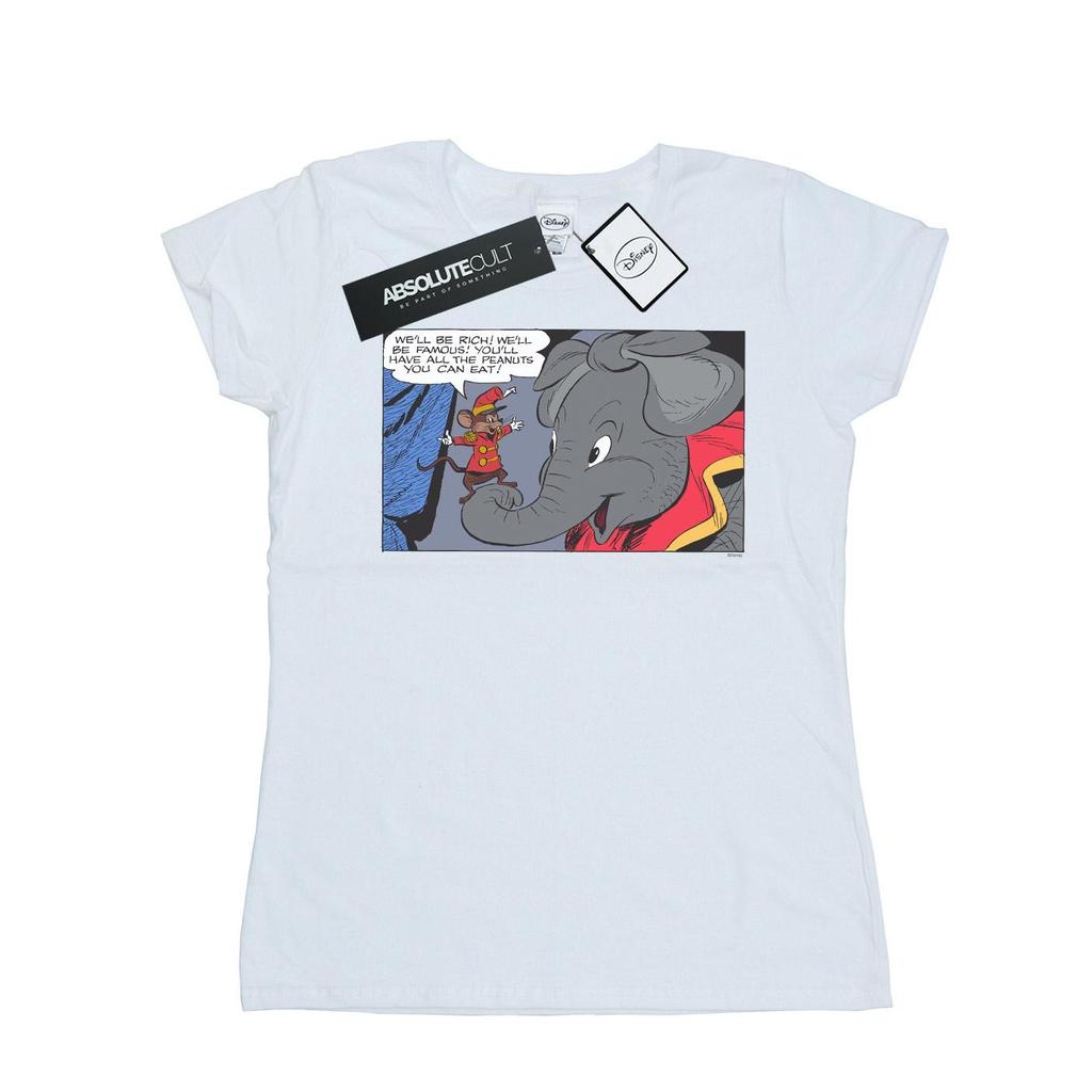 Disney Womens/Ladies Dumbo Rich And Famous Cotton T-Shirt